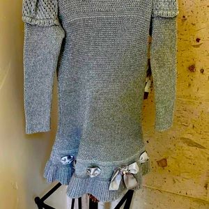 Biscotti silver long sleeve girls size 4 brand new dress